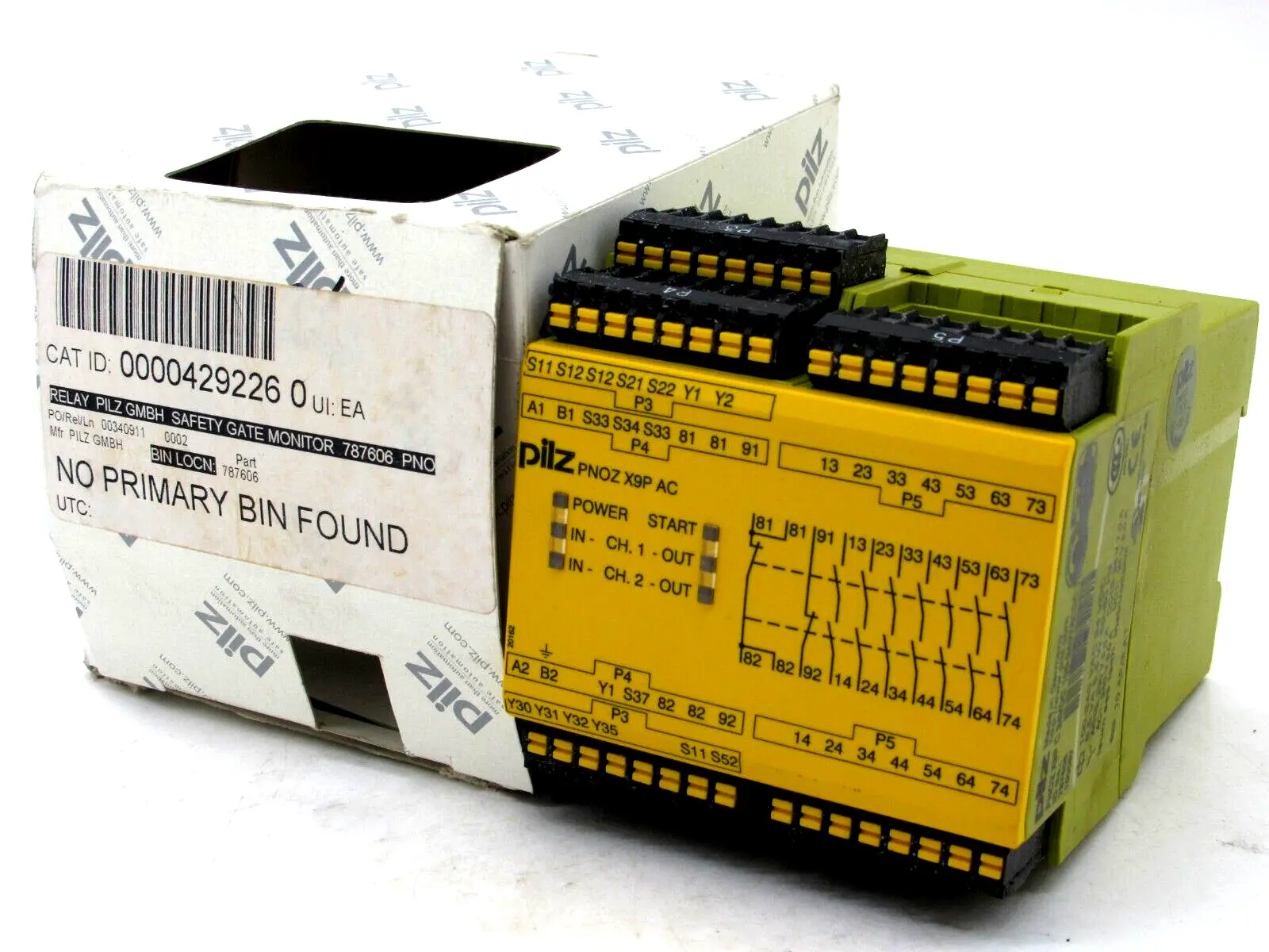 NEW PILZ PNOZ X9P C 24VDC 100-240VACDC 7NO 2NC 2SO SAFETY RELAY 787606