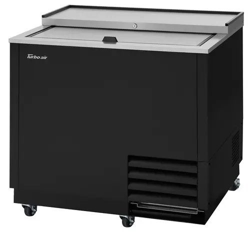 Turbo Air TBC-36SB-GF-N 1 Section Glass Chiller w/ 93 Mug Capacity, Black, 115v