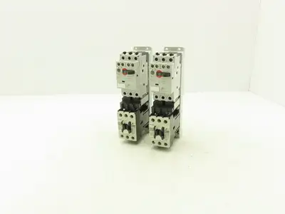 Fuji Elec BM3RSR-P16 Manual Starter .1-.16A  Adj Overload w Contactor Lot of 2