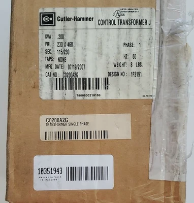 NEW Cutler-Hammer C0200A2G