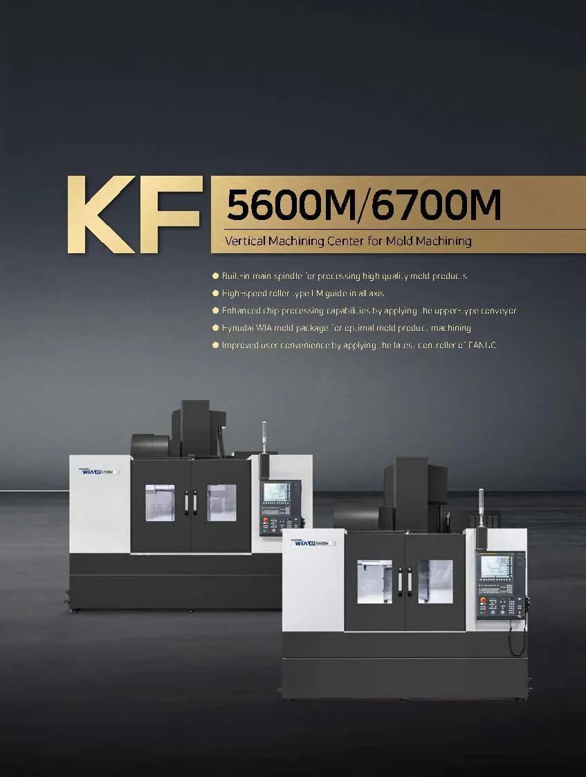 New | Build-to-Order HYUNDAI WIA CNC MACHINE TOOLS KF5600M Vertical Machining Centers Texas US | Hillary Machinery #1407970