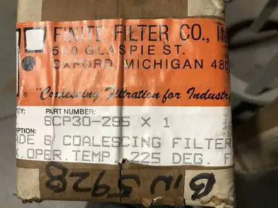 Infinite Filter 6CP30-295 Coalescing Compressed Air Filter 225°F -NIB