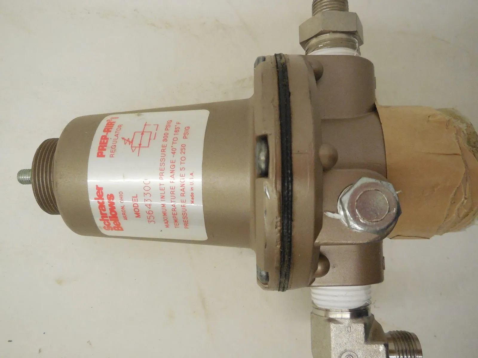 USED SCHRADER BELLOWS 35643300 PREP AIR REGULATOR