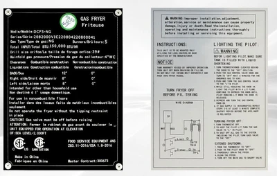 171-0157 70 lbs. Gas Fryer