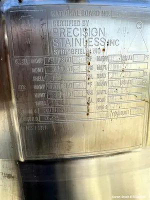 Precision Stainless Freeze/Thaw Vessel – 103 Liter, Used.
