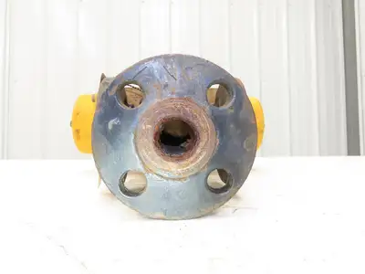 Tufline 037D 1" Flanged 3-Way Plug Valve w/Pneumatic Actuator & Positioner