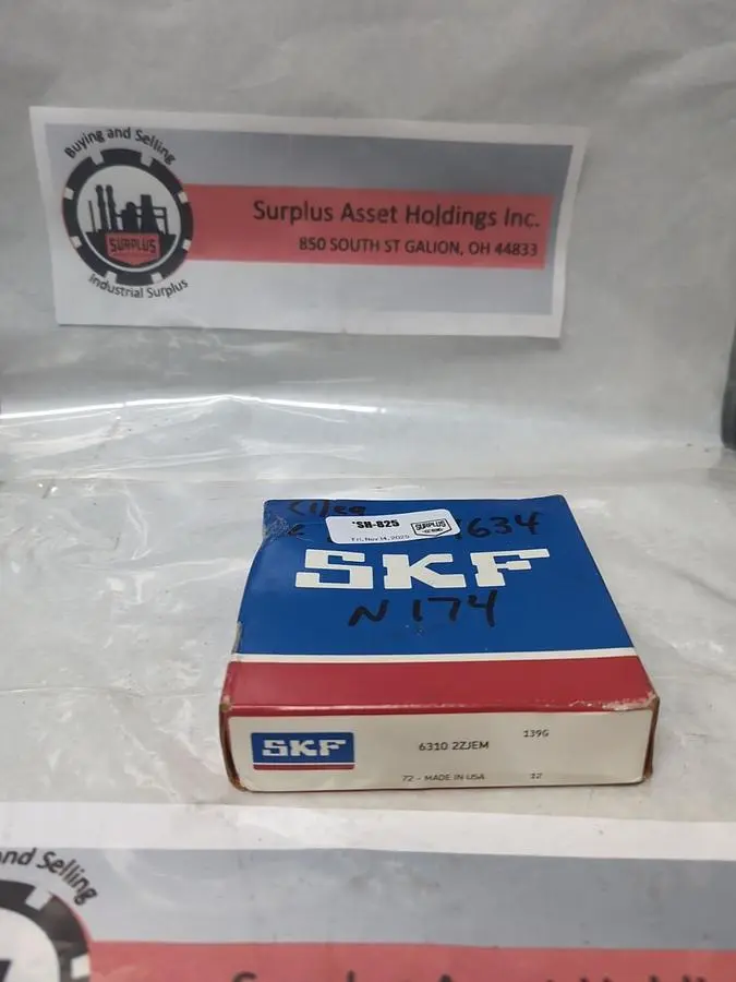 New | in-Stock SKF 6310 2ZJEM Bearings | Surplus Asset Holdings #1199061