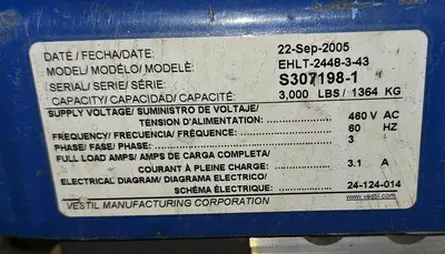 USED 2005 VESTIL EHLT-2448-3-43