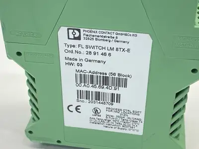 USED PHOENIX CONTACT INDUSTRIAL ETHERNET SWITCH 8-PORT 2891466