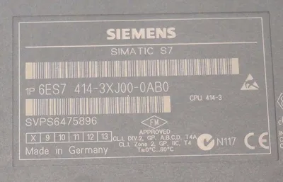 NEW SIEMENS 6ES7-414-3XJ00-0AB0 CPU MODULE W/ 6ES7-952-1AK00-0AA0 1MB RAM