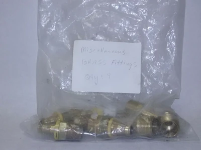 Lot of 9  Mix  Hose brass  Adapters fittings