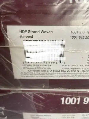 98.5 Square Feet of Home Decorators Collection HDF Strand-Woven Harvest Laminate Flooring