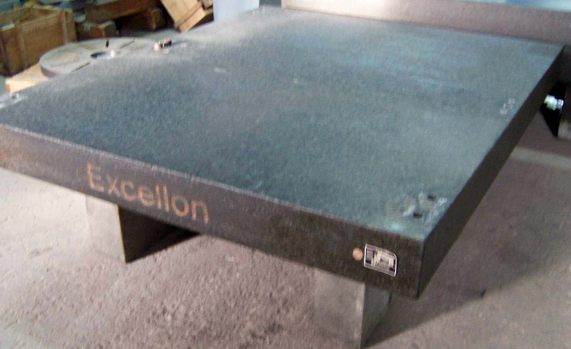 USED EXCELLON 5' X 6' BLACK GRANITE