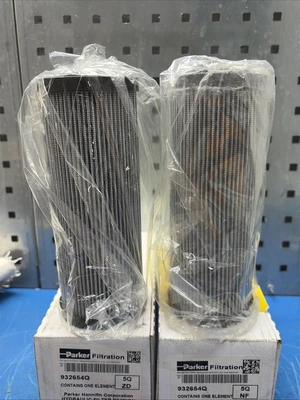 (2) Parker 932654Q Micron Microglass III Media Hydraulic Filter Elements NIB