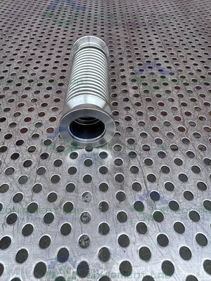 Stainless Steel Bellows Flexible Vacuum Hose 5" w/ KF25 Fitting