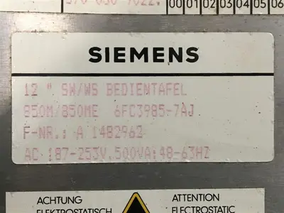 USED SIEMENS SINUMERIK 6FC3985