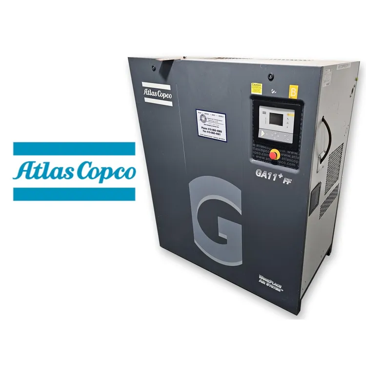 Used ATLAS COPCO GA11+FF Rotary Screw & Sliding Vane Air Compressors West Virginia US | JM Industrial #489451