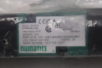 NEW Numatics 081SS500M000061 Pneumatic Air Solenoid Manifold Valve STOCK H1444