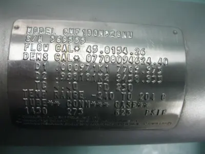 USED Micro Motion CMF100 M328NU