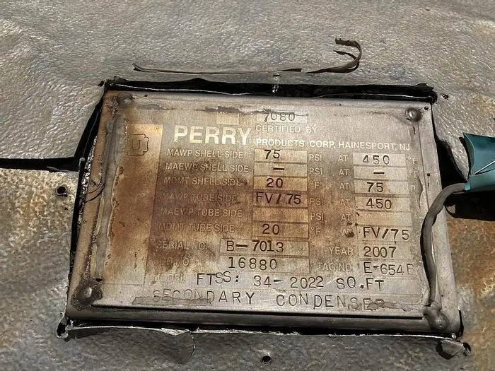 Used 2007 PERRY _UNKNOWN_ Heat Exchangers | DH Griffin Used Equipment #1383161