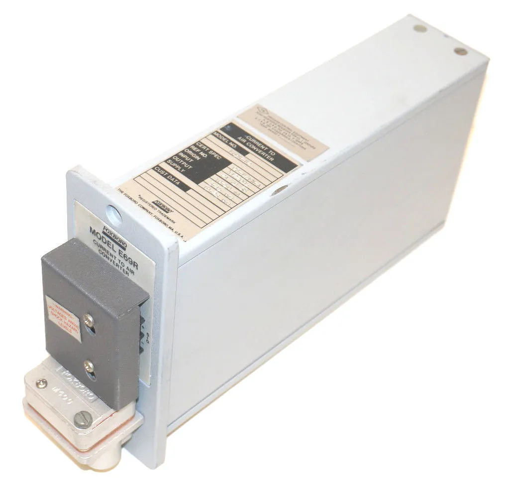 NEW FOXBORO E69R-H2 CURRENT TO AIR CONVERTER E69RH2
