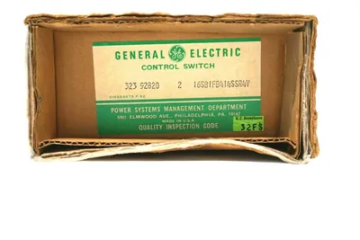 NEW GENERAL ELECTRIC 323 92820 2 I6SBIFB4I4SSR4V CONTROL SWITCH 323928202I6SBIFB