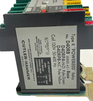 NEW CUTLER HAMMER D40RBA REED RELAY TYPE R 120V 50-400HZ