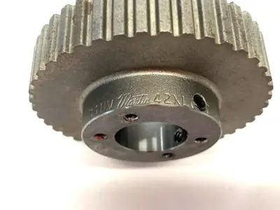 USED MARTIN TIMING PULLEY, 42-TEETH, 20MM BORE DIAMETER, 1/5" BELT PITCH
