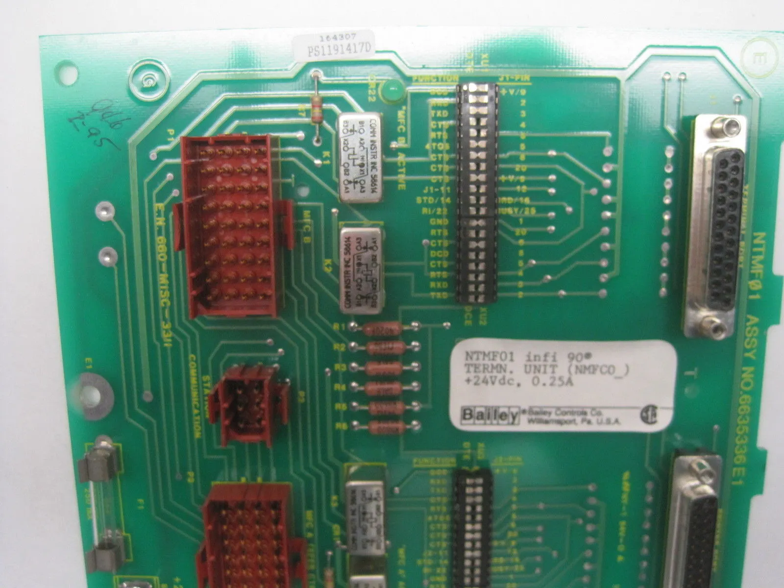 New Bailey Controls NTMF01 Termination Module ASSY. #6635336E1