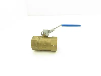 Jamesbury Ser 300 1-1/4" NPT Brass Ball Valve Stainless Steel Ball Lot of 5