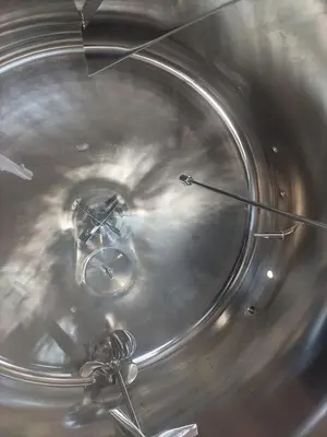 Tank, 1,320 Gallon (5,000 Liter), Jacketed, Agitated, 316L Stainless Steel, 100 PSI, #5991478