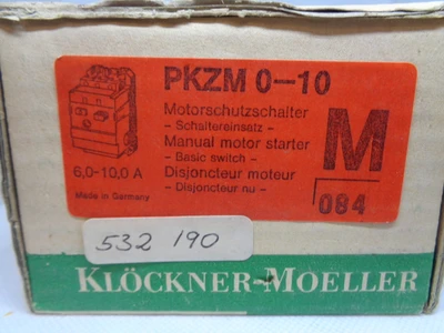 NEW KLOCKNER MOELLER PKZM 0-10