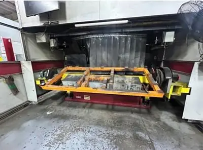 Used 2015 GENESIS/FANUC DUAL FANUC ROBOT, DUAL TRUNION MIG WELDING CELL WITH FULL ENCLOSURE, VERY LOW HOURS Robotic Welding Cells | Harbor Machinery Inc. #1283415