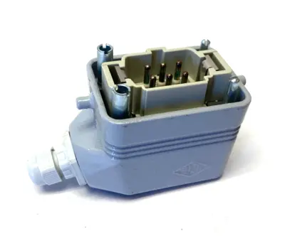 USED ILME CABLE HOOD, C-TYPE, 2-PEGS W/ 6-PIN MALE INSERT