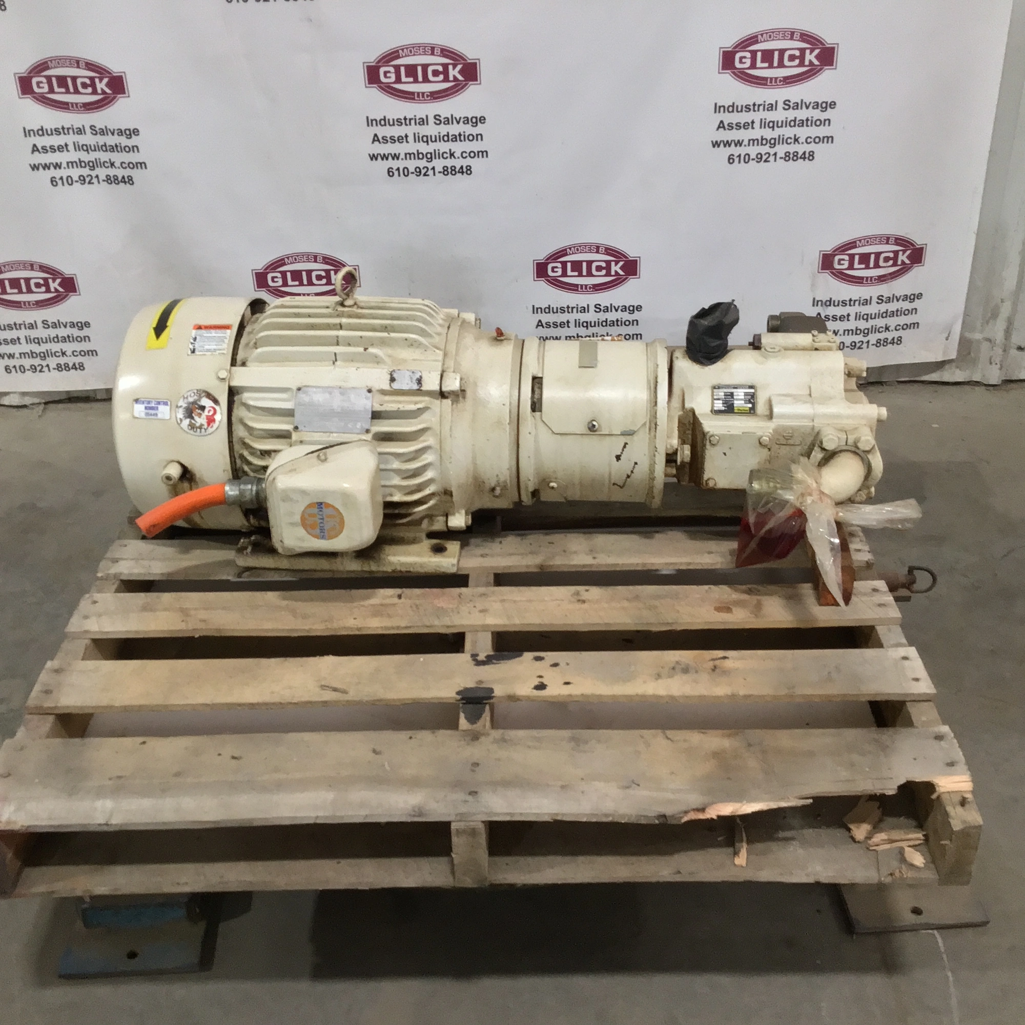 Parker PUP60202R211 Hydraulic Pump/Motor Assembly 2000PSI Max 60Hz 1770RPM 20HP