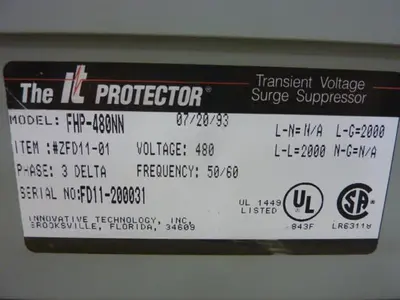 USED INNOVATIVE TECHNOLOGY INC FHP-480NN