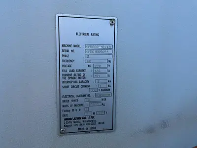 USED 2007 MORI SEIKI CO NV5000 1B/40