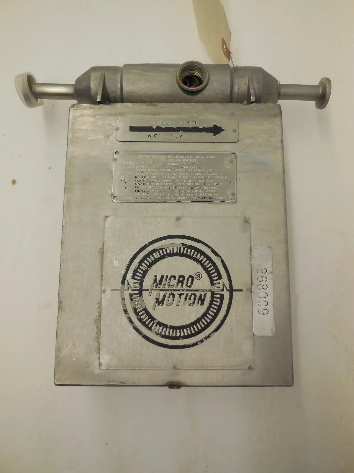 MICRO MOTION D40S-SS MASS FLOW SENSOR D40SSS