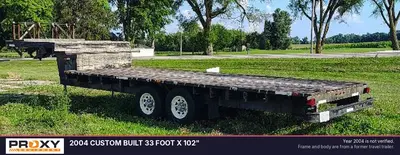 Used 2004 CUSTOM BUILT 33 FOOT X 102" Flatbed Trailers Michigan US | Proxy Equipment #1378404