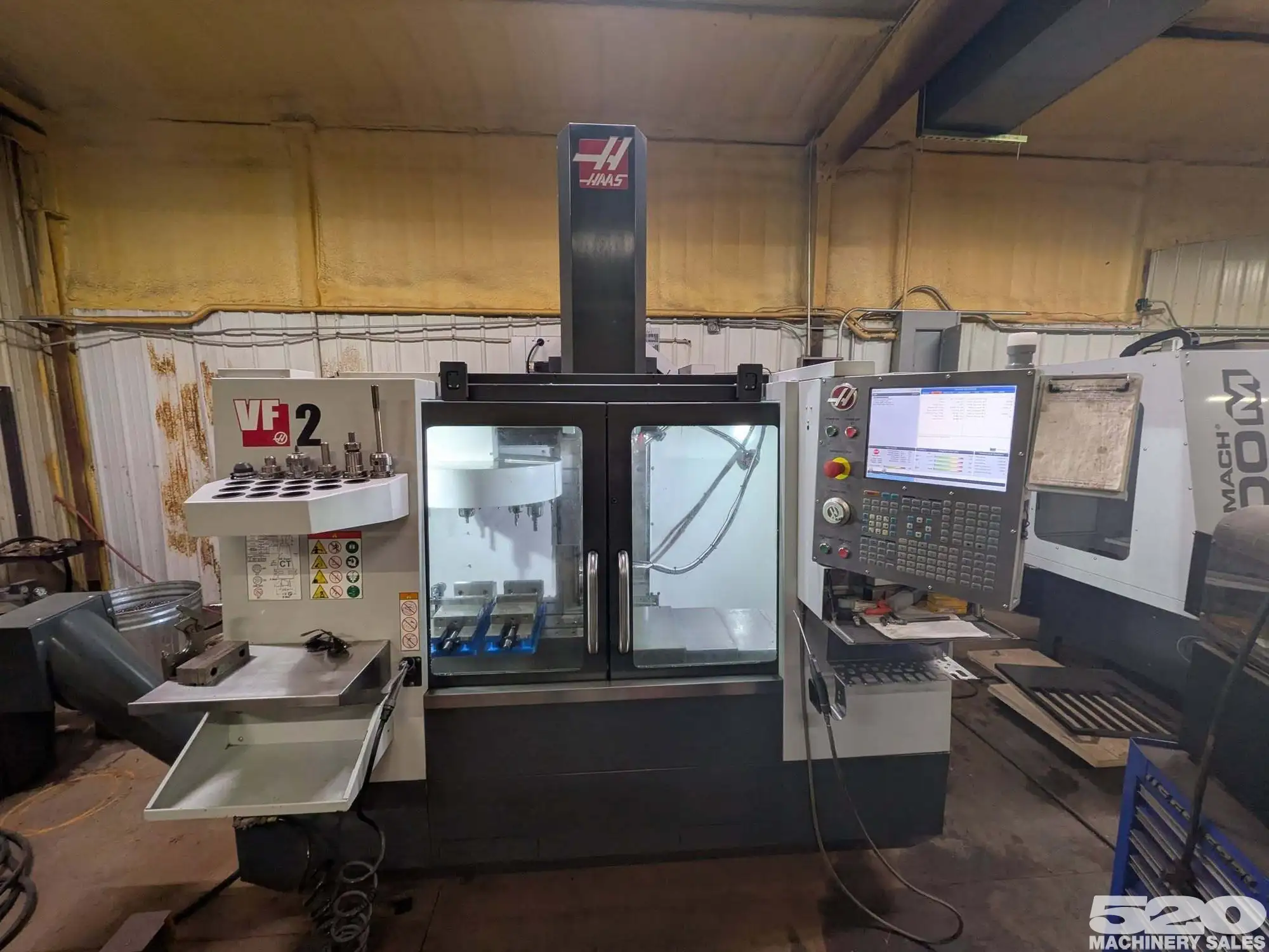 2018 Haas VF-2 CNC Vertical Machining Center W/ Haas HRT 210 and Control Simulator