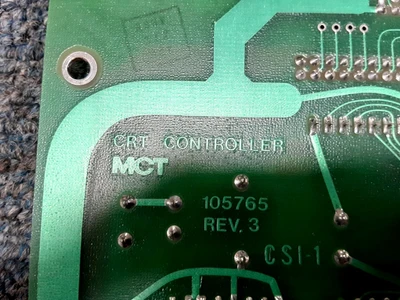 USED MCT CRT CONTROLLER CSI-1 BOARD, PN #83-37-0013