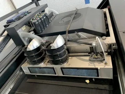126" NOVUS IMAGING SYNERGIA H/UV WIDE FORMAT PRINTER. STOCK # 0951822