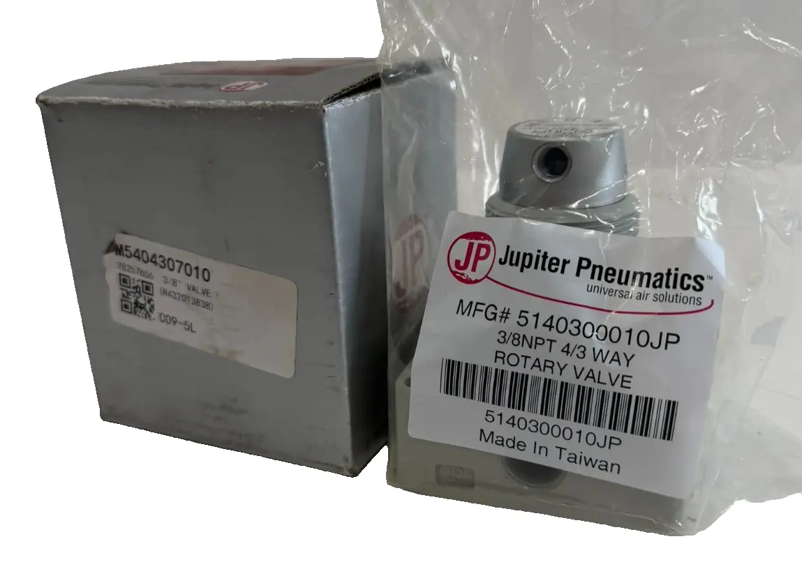 NEW JUPITER PNEUMATICS 5140300010JP ROTARY VALVE 3/8NPT 4/3 WAY ROTARY VALVE