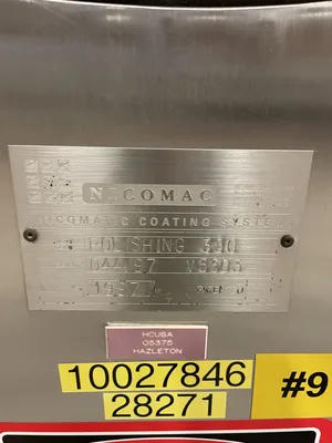 Nicomac 350 Polishing Pan / Chocolate and Gum Coating Machine