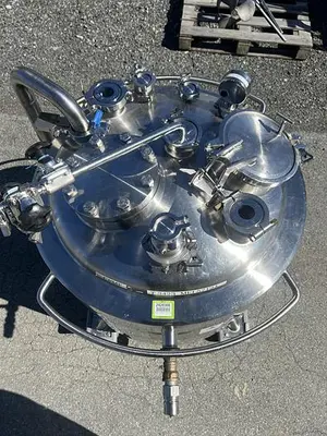Reactor, 40 Gallon (150 Liters), 316L Stainless Steel, Jacketed, 45 PSI Internal #S745426