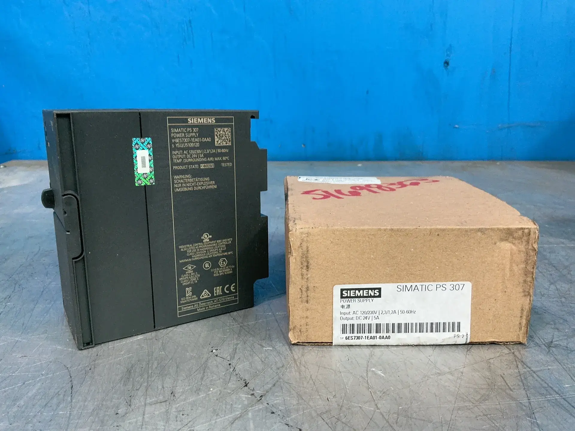 Used SIEMENS 6ES73071EA010AA0 PLC Power Supplies Ohio US | HGR 24 #1304838