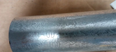 NEW MORRIS COUPLING Morris 2" Coupling Clamp Tool 2-4C-0D 50.8mm 4 Screw Bolts Cylind