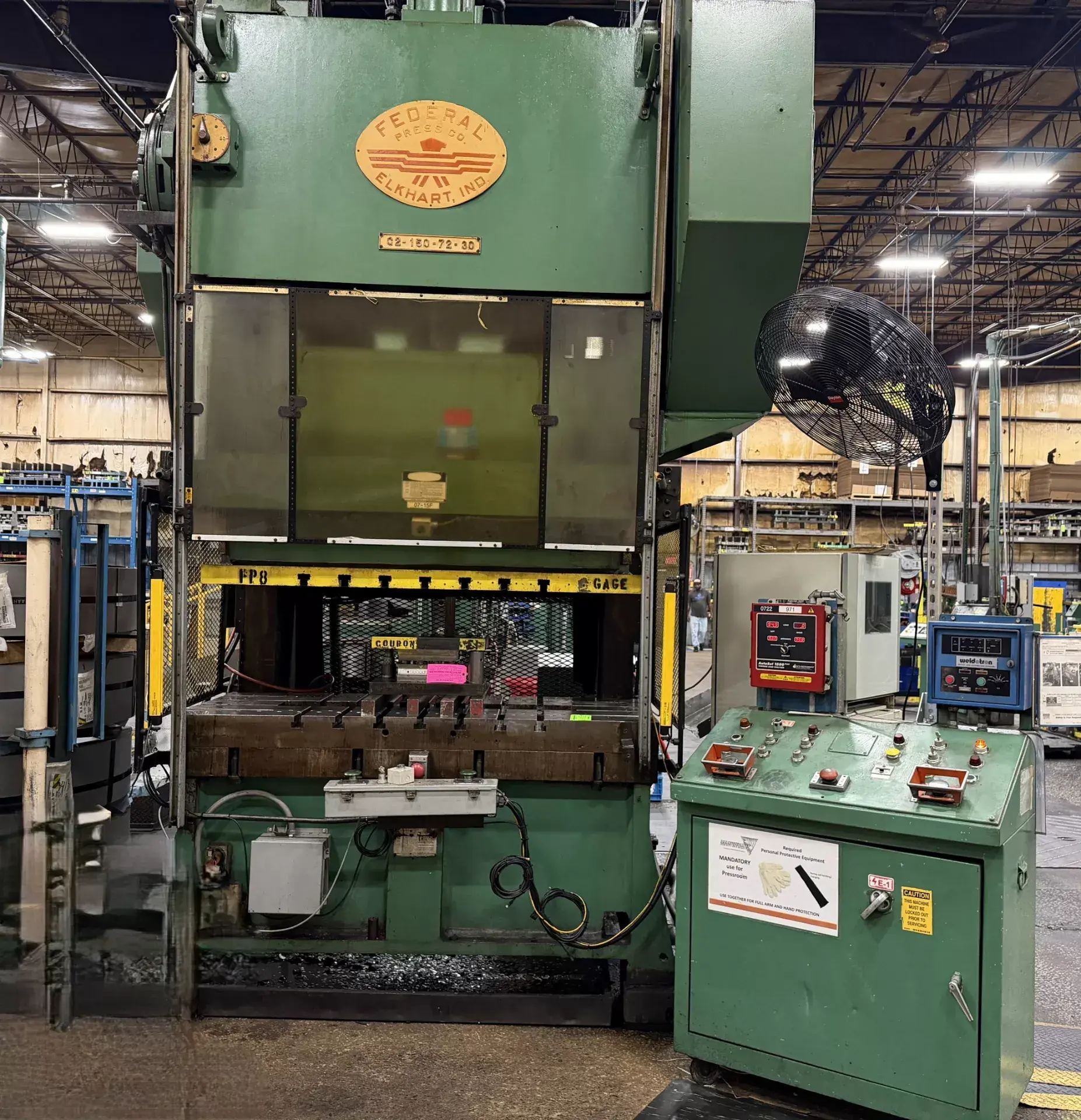 USED 1978 FEDERAL 150 TON 2 POINT GAP FRAME PRESS