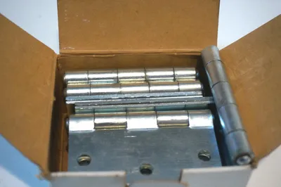 5 NEW LAWRENCE BROS. L808-ZN ZINC PLATED HINGE L808ZN