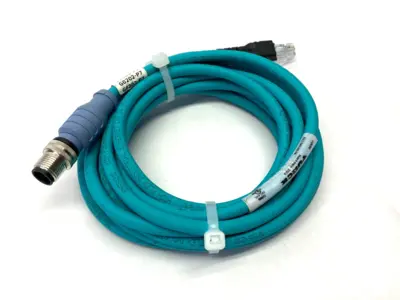 Used Turck Double Ended Ethernet Cordset RJ45 to M12 M/M U-04394 PLC Ethernet Equipment Michigan US | Maverick Industrial Sales #1402523